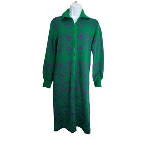 Vintage Susan Small UK Sweater Dress Size S England 60s 70s Rare Mod Space-age